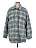American Eagle Outfitters Plaid Blue Coat Size M - photo 1