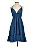 Unbranded 100% Polyester Blue Casual Dress Size S - photo 1