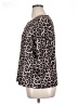 Cathy Daniels Animal Print Black 3/4 Sleeve Blouse Size XL - photo 5