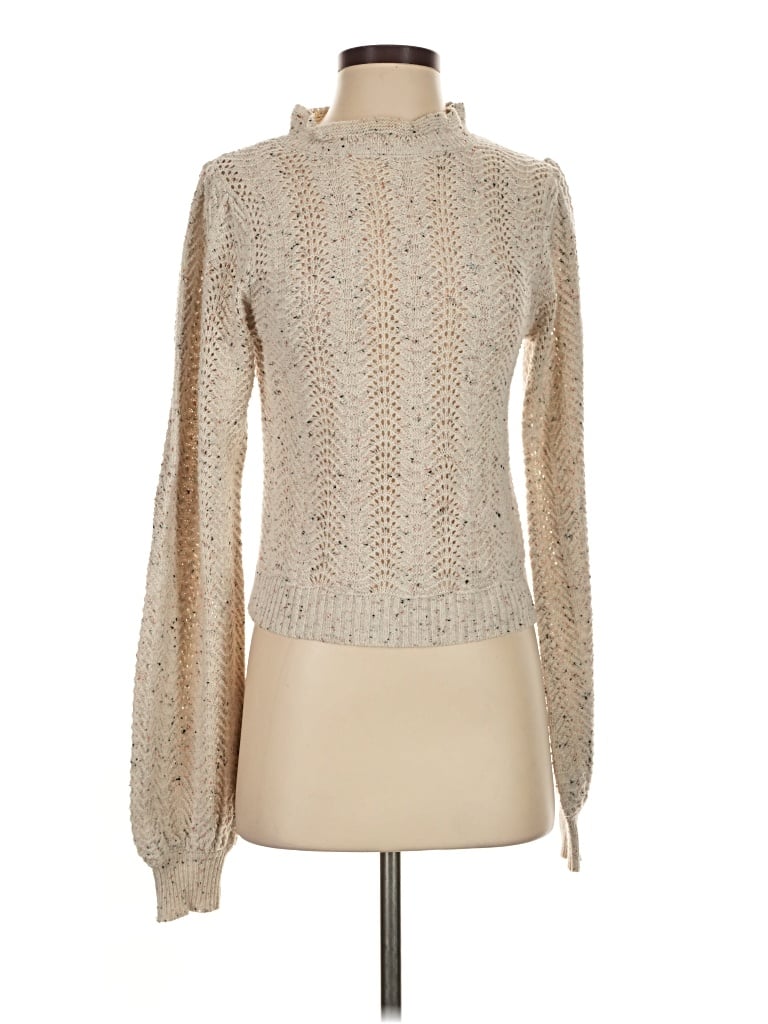 Pre-owned Astr Turtleneck Sweater In Ivory