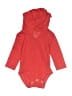 Hanes Solid Red Long Sleeve Onesie Size 0-3 mo - 3-6 mo - photo 1