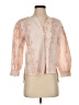 Brooke Wright Pink 3/4 Sleeve Blouse Size XS - photo 1
