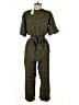 Left Coast by Dolan Solid Green Jumpsuit Size S - photo 2