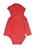 Hanes Solid Red Long Sleeve Onesie Size 0-3 mo - 3-6 mo - photo 2