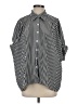 Shein 100% Polyester Stripes Black button down Size 4 - photo 1