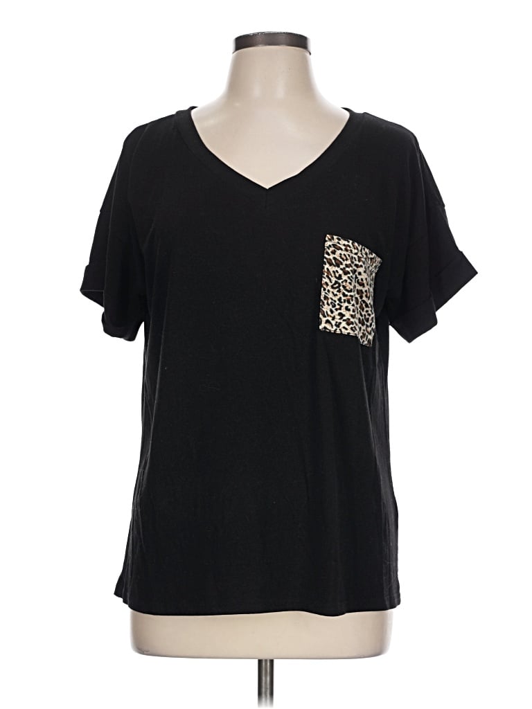Pre-owned Miholl Short Sleeve T-shirt In Black