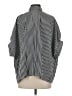 Shein 100% Polyester Stripes Black button down Size 4 - photo 2