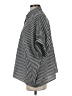 Shein 100% Polyester Stripes Black button down Size 4 - photo 5