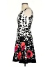 Nine West Graphic Black Cocktail Dress Size 2 (petite) - photo 5