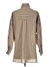 Pilcro Stripes Tan Long Sleeve Button-Down Shirt Size XXS - photo 2