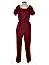 Shein Solid Burgundy Jumpsuit Size L - photo 2
