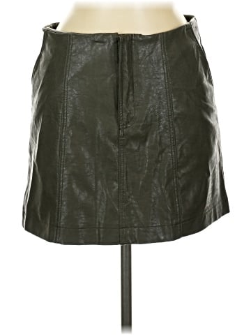 She + Sky Faux Leather Skirt (view 1)