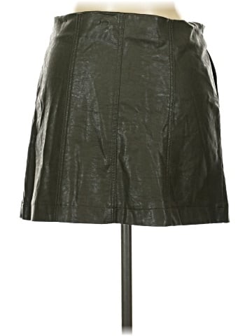 She + Sky Faux Leather Skirt (view 2)