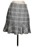 Ann Taylor LOFT Plaid Gray Casual Skirt Size 4 - photo 1