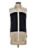 Ann Taylor Color Block Ivory Sleeveless Button-Down Shirt Size S - photo 1