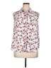 Elle 100% Polyester Floral White Sleeveless Blouse Size XL - photo 1