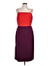 Milly 100% Polyester Color Block Burgundy Cocktail Dress Size 12 - photo 1