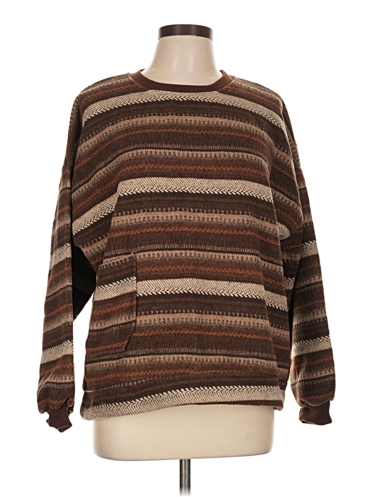 Pre-owned Assorted Brands Pullover Sweater In Brown