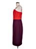 Milly 100% Polyester Color Block Burgundy Cocktail Dress Size 12 - photo 5