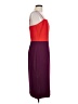 Milly 100% Polyester Color Block Burgundy Cocktail Dress Size 12 - photo 4