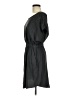 Express 100% Polyester Solid Black Casual Dress Size M - photo 5