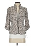 Alex Evenings Animal Print Gray Blazer Size S - photo 1