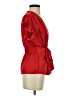 Max Studio 100% Polyester Red Short Sleeve Blouse Size S - photo 4