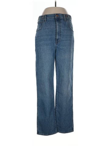 Madewell Tab-Waist Highest-Rise Straight Jeans in Delafield Wash (view 1)