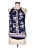 Daniel Rainn Floral Stripes Blue Tank Top Size M - photo 1