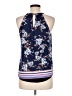 Daniel Rainn Floral Stripes Blue Tank Top Size M - photo 2