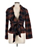 Tabitha Plaid Blue Blazer Size 6 - photo 1