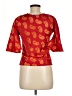 Fashion Spy 100% Polyester Red 3/4 Sleeve Blouse Size M - photo 2