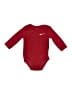 Nike 100% Polyester Burgundy Long Sleeve Onesie 6-9 MO / 9 MO - photo 1