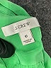 J.Crew 100% Silk Green Long Sleeve Silk Top Size 10 - photo 7
