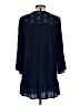 BoHo Me 100% Rayon Blue 3/4 Sleeve Top Size S - photo 2