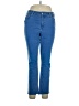 NYDJ Stripes Blue Jeans Size 14 - photo 1