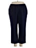 Alfred Dunner 100% Polyester Solid Blue Casual Pants Size 22 - photo 1
