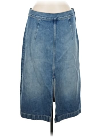 Madewell Denim Midi Pencil Skirt in Billings Wash (view 1)