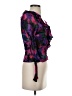 J.Crew 100% Viscose Purple Long Sleeve Blouse Size 0 - photo 4