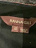 Ranna Gill 100% Polyester Black Short Sleeve Blouse Size 10 - photo 6