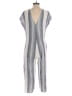 Cloth & Stone Stripes Gray Jumpsuit Size S - photo 2