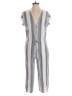 Cloth & Stone Stripes Gray Jumpsuit Size S - photo 1