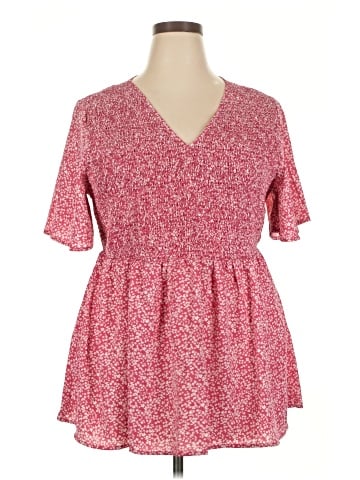 BLOOMCHIC Short Sleeve Blouse (view 1)