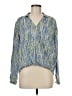 Pilcro 100% Viscose Blue Long Sleeve Blouse Size M - photo 1