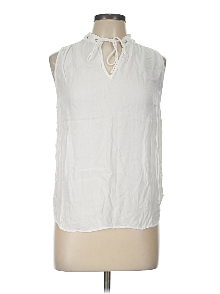 Pre-owned Bella Dahl Sleeveless T-shirt In White