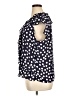 Counterparts 100% Polyester Polka Dots Blue Short Sleeve Blouse Size XL - photo 5