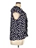 Counterparts 100% Polyester Polka Dots Blue Short Sleeve Blouse Size XL - photo 4