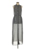 MICHAEL Michael Kors 100% Polyester Houndstooth Gray Casual Dress Size L - photo 1