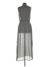 MICHAEL Michael Kors 100% Polyester Houndstooth Gray Casual Dress Size L - photo 2