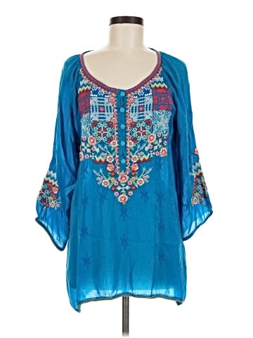 Johnny Was 3/4 Sleeve Blouse (view 1)